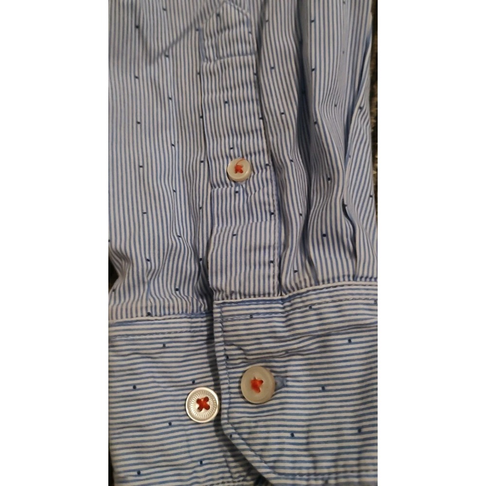 Cactus Man Ricky Singh Men's Long Sleeve Dress Shirt Slim Fit -Size Large - Picture 5 of 6